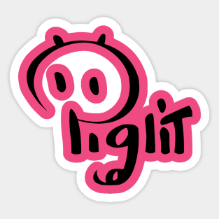 Piglit Dark Sticker